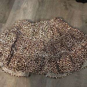 Cheetah print skirt
